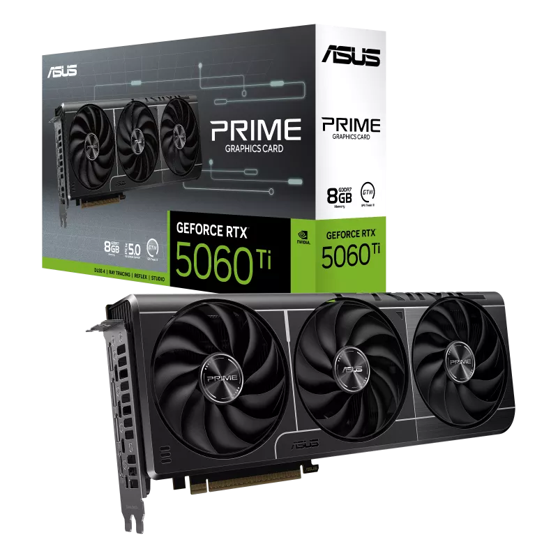 PLACA DE VIDEO ASUS PRIME GEFORCE RTX™ 5060 TI 8GB GDDR7 OC X3