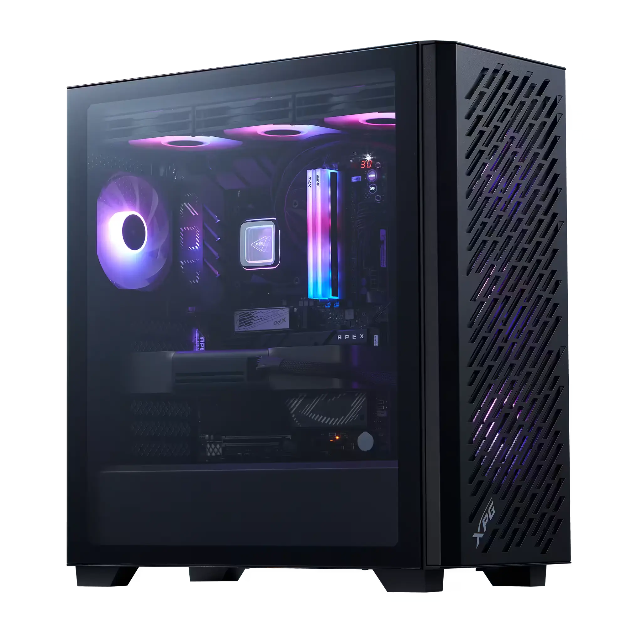 Gabinete Xpg Valor Air Pro Negro Fans Argb X4