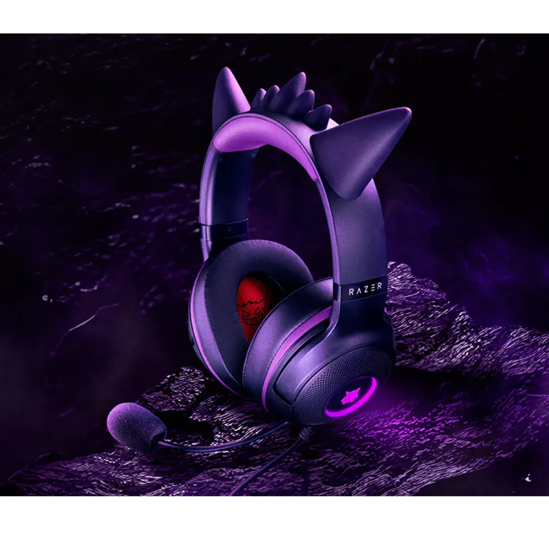Auriculares Usb Gamer Razer Kraken Kitty V2 Pokemon Gengar Edition