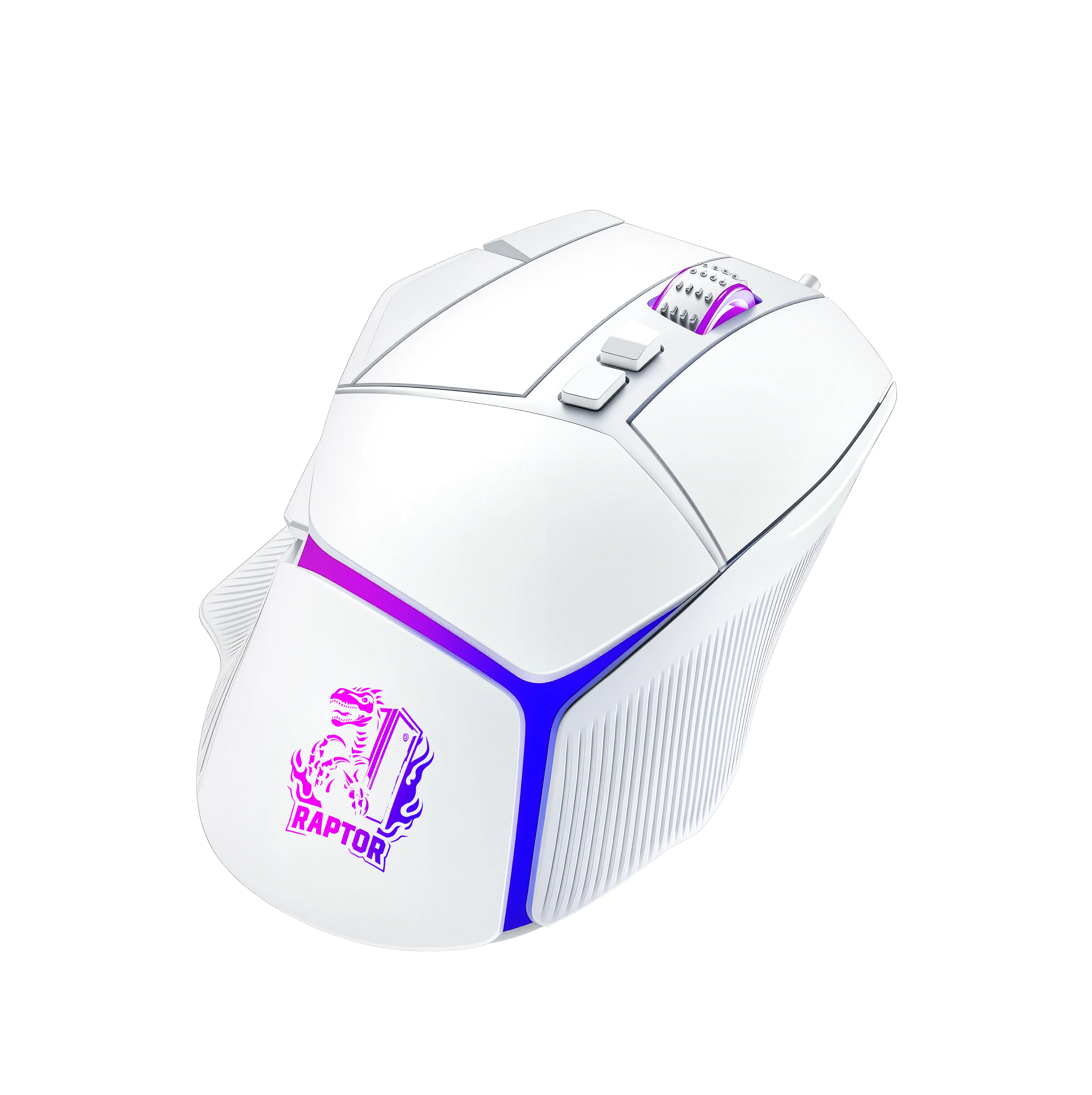Combo Gamer Raptor Teclado Mecanico 68 Teclas White + Mouse Rgb 8000dpi White + Mouse Pad S