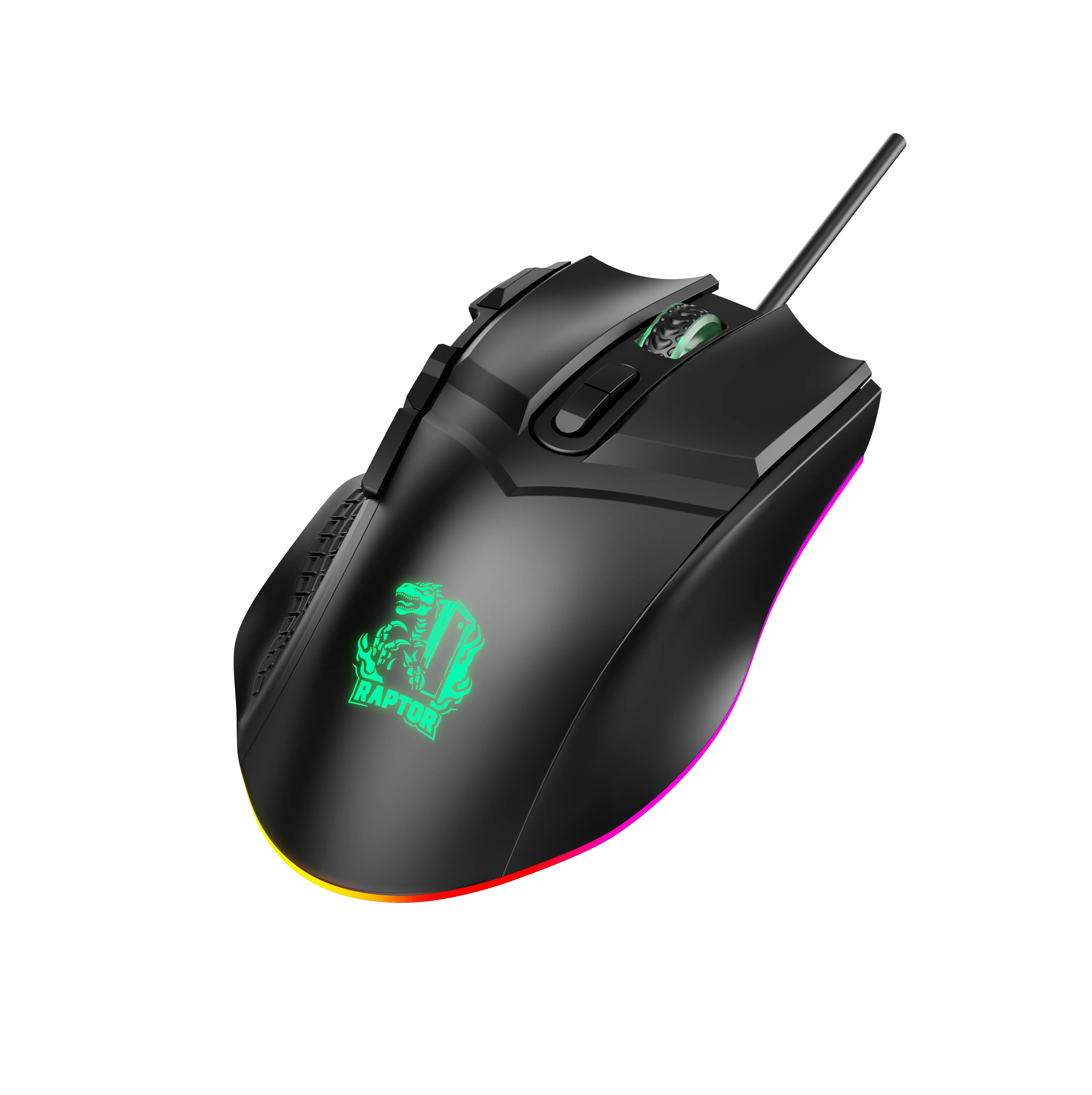 Combo Gamer Raptor Teclado Mecanico 87 Teclas + Mouse Rgb 7200dpi + Mouse Pad S