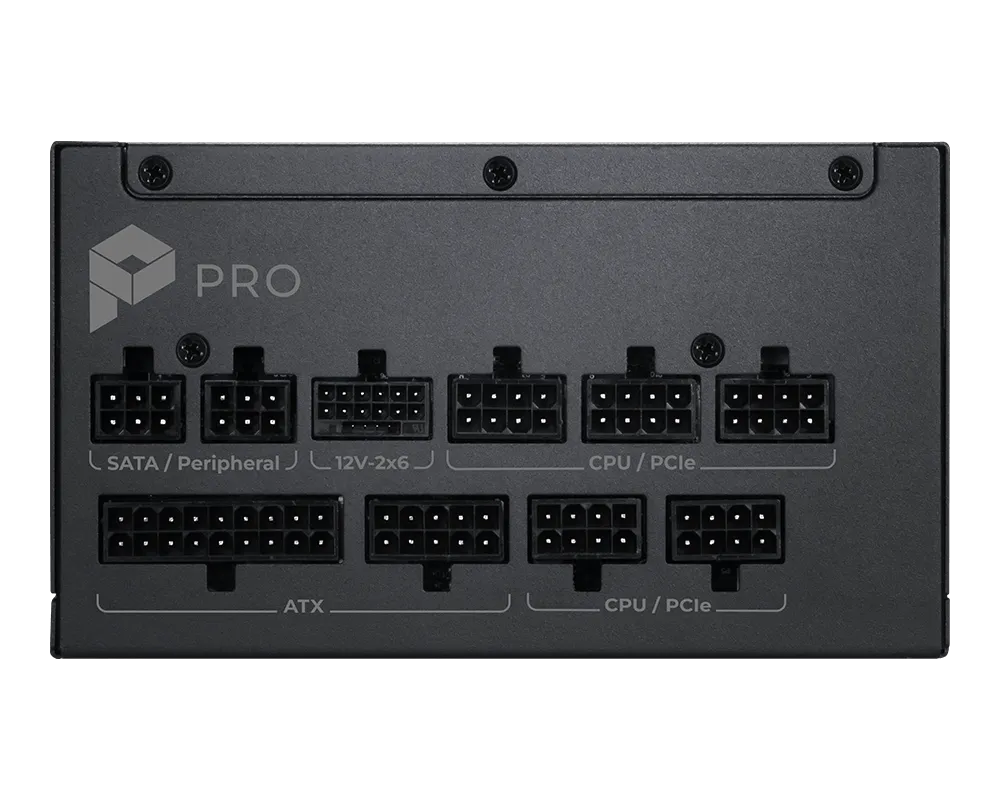 Fuente Msi Pro A1000pl Pcie5 1000w 80 Plus Platinum Full Modular