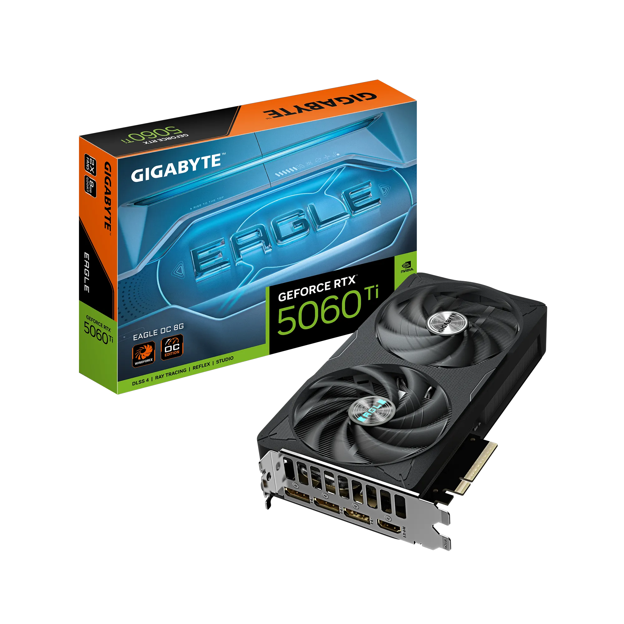 PLACA DE VIDEO GIGABYTE GEFORCE RTX™ 5060 TI EAGLE OC 8GB