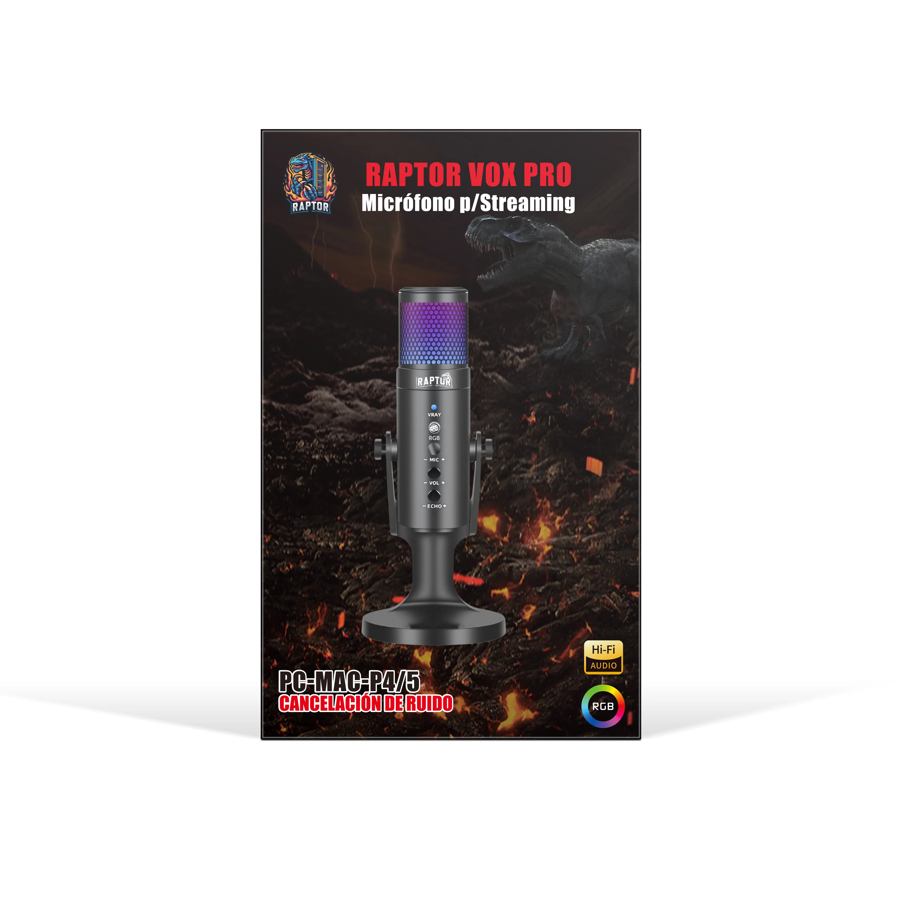 Microfono Raptor Vox Pro Rgb Usb P-streaming — foto 5