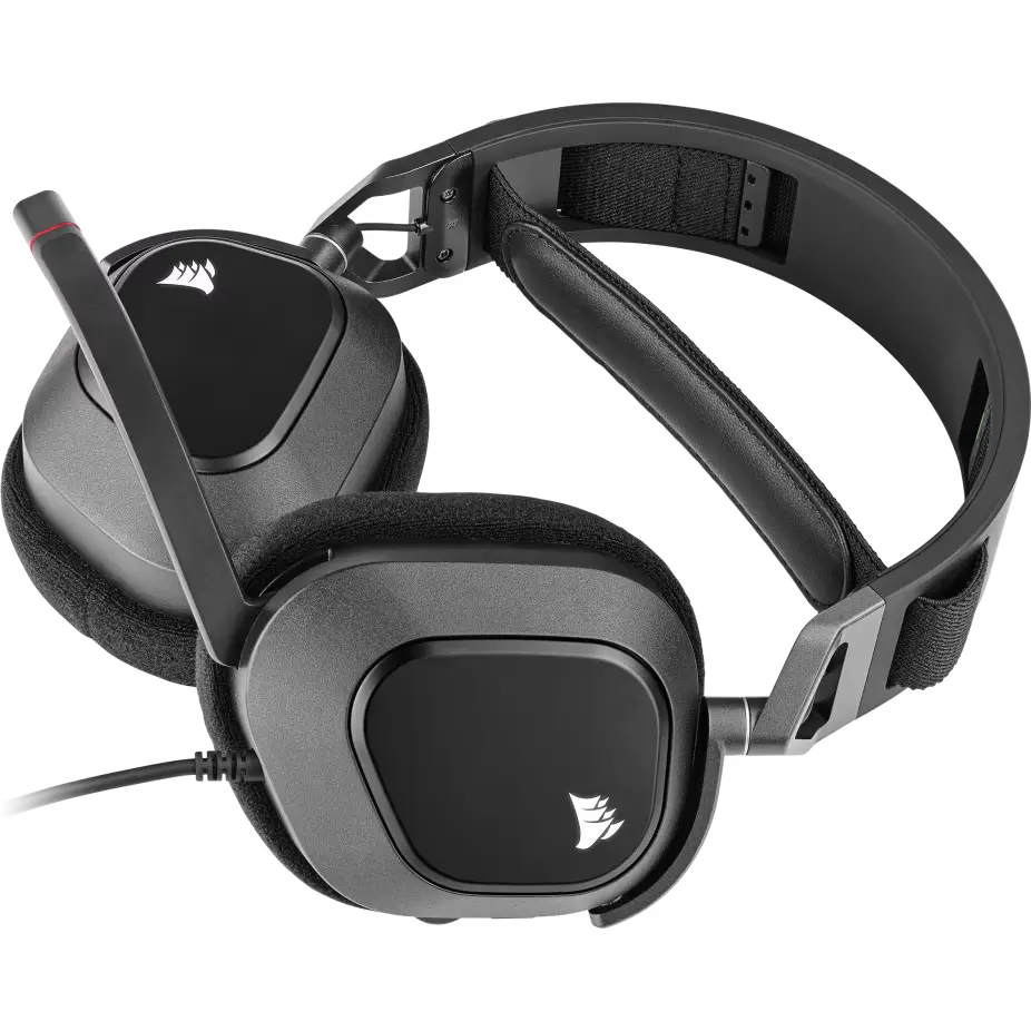 Auricular Gaming Cableado Corsair Hs80 Rgb Usb Carbon
