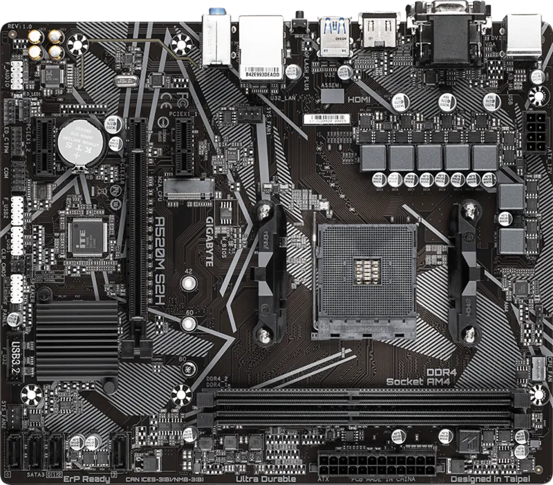 Motherboard Gigabyte A520m S2h Ultra Durable Am4 Ddr4