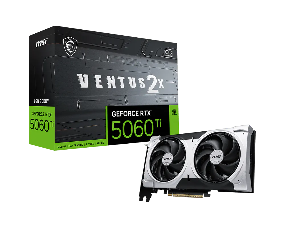 Placa De Video Msi Geforce Rtx™ 5060 Ti 8gb Ventus 2x Oc Plus