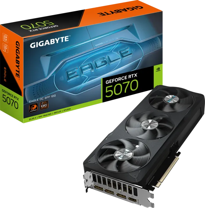 Placa De Video Gigabyte Geforce Rtx™ 5070 Eagle Oc Sff 12gb