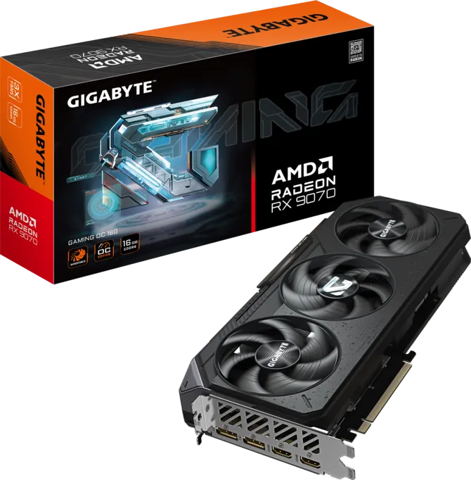 PLACA DE VIDEO GIGABYTE RADEON™ RX 9070 GAMING OC 16GB