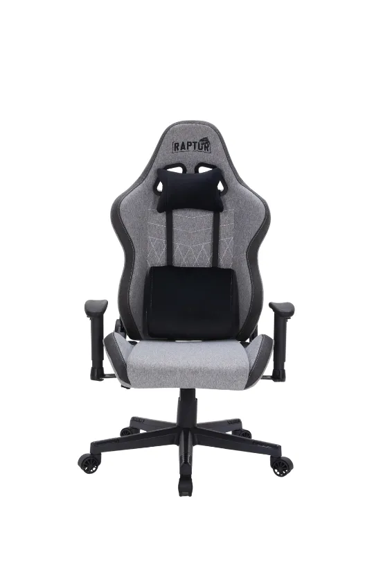 SILLA GAMER RAPTOR THRONE R1 TELA GRIS