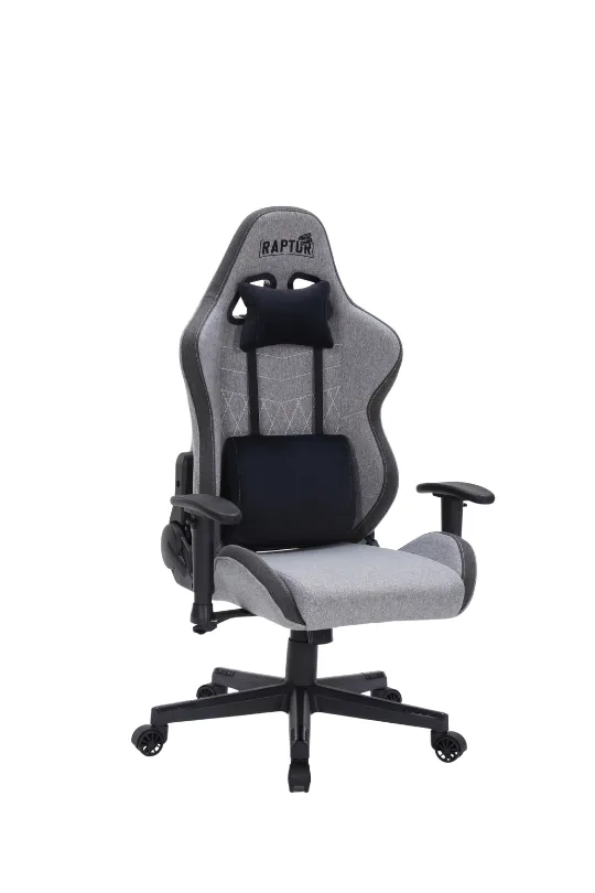 Silla Gamer Raptor Throne R1 Tela Gris — foto 2