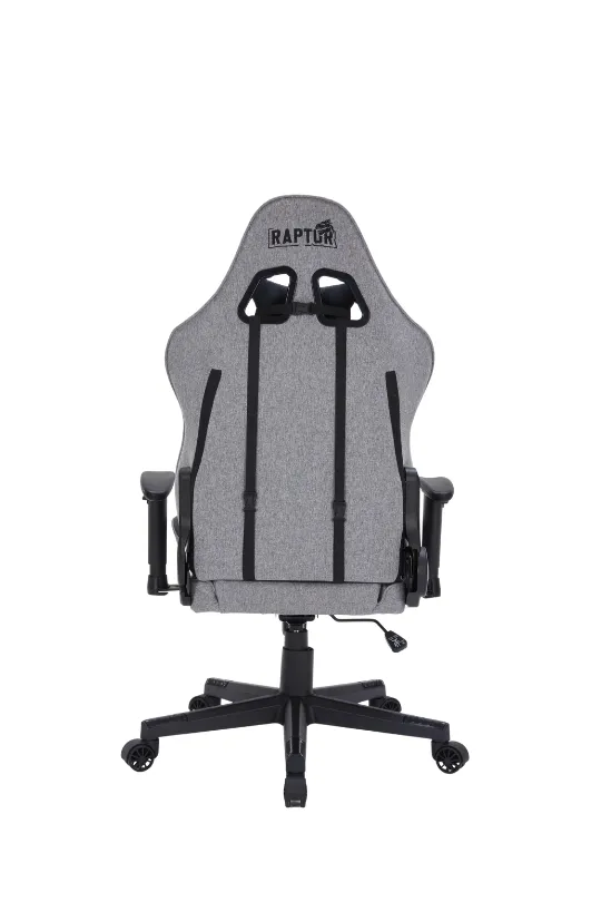 Silla Gamer Raptor Throne R1 Tela Gris — foto 4