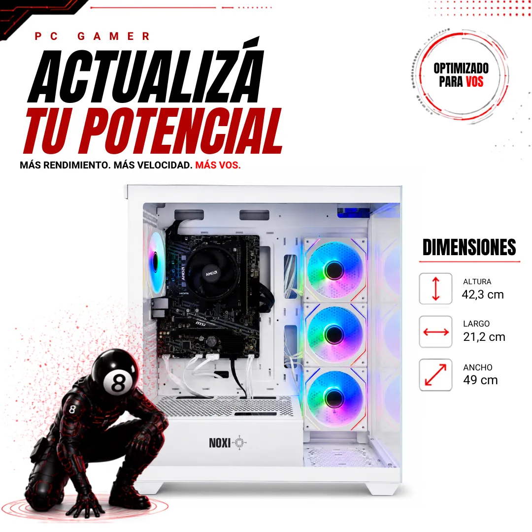 Noxi Gaming Pc Amd Ryzen 7 5700g | 32 Gb | 960gb | Wifi