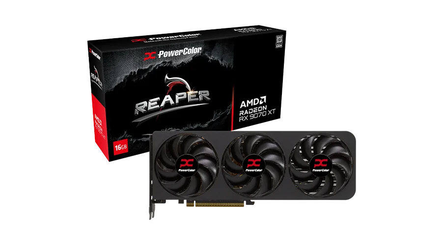 Placa De Video Powercolor Reaper Amd Radeon Rx 9070 Xt 16gb