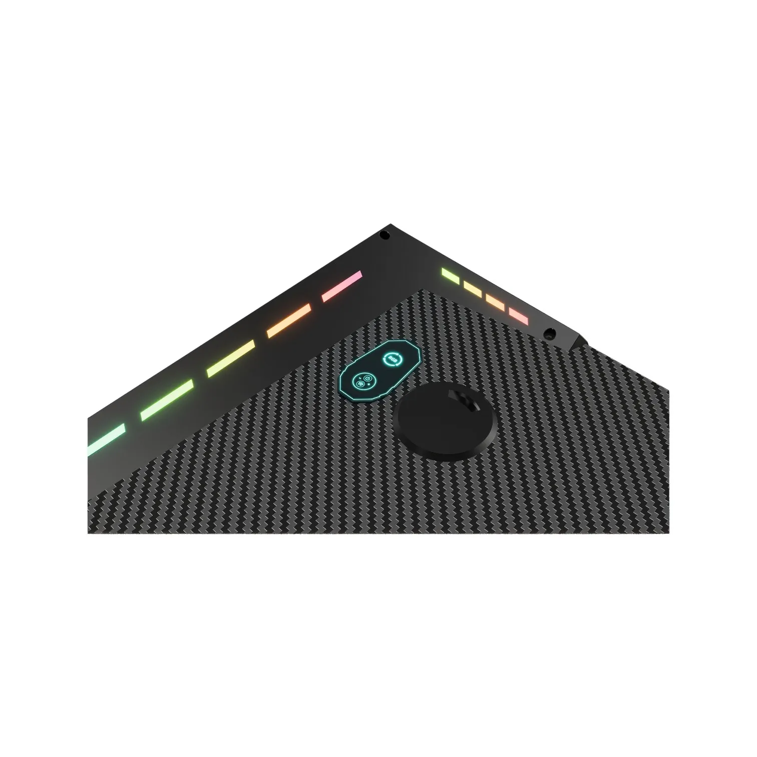 Escritorio Gamer Raptor Glow Station Se Rgb Via Usb C-portavasos + Porta Auricular