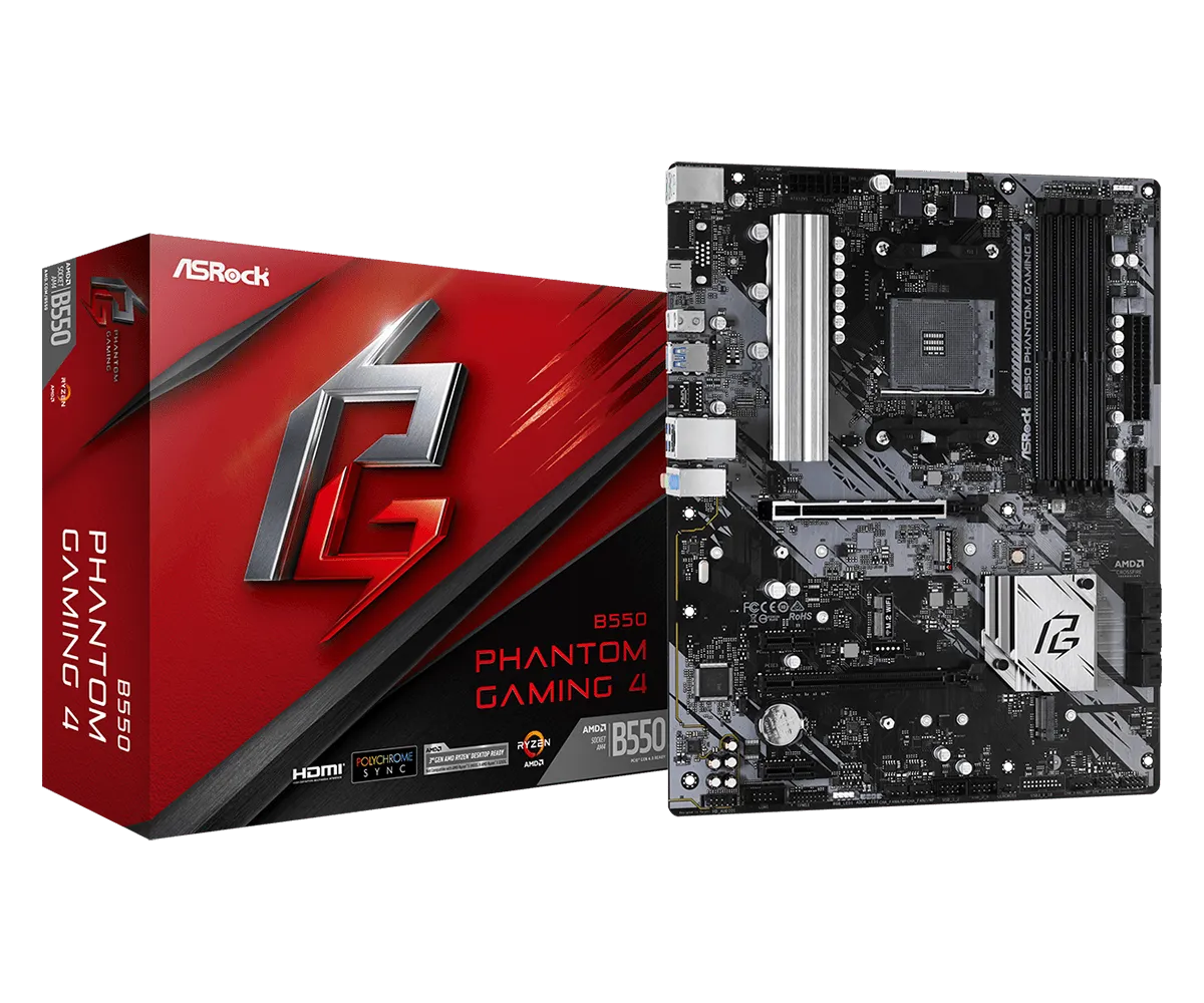 Motherboard Asrock B550 Phantom Gaming 4 Am4-ddr4