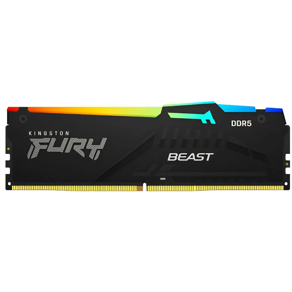 MEMORIA RAM KINGSTON FURY BEAST BLACK 16GB 5600MHZ DDR5 RGB