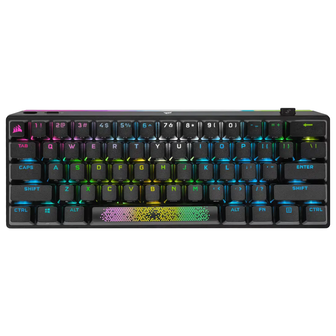 TECLADO CORSAIR K70 PRO MINI WIRELESS RGB 60 MECANICO CHERRY MX BLACK PBT