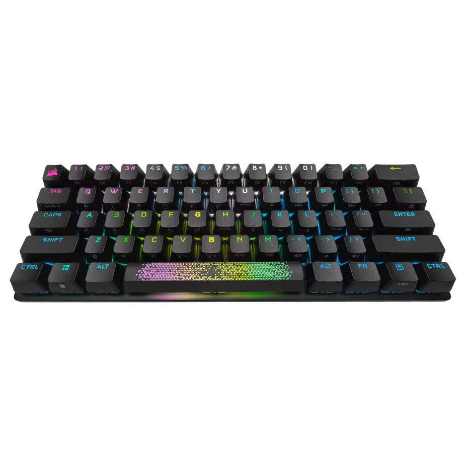 Teclado Corsair K70 Pro Mini Wireless Rgb 60 Mecanico Cherry Mx Black Pbt