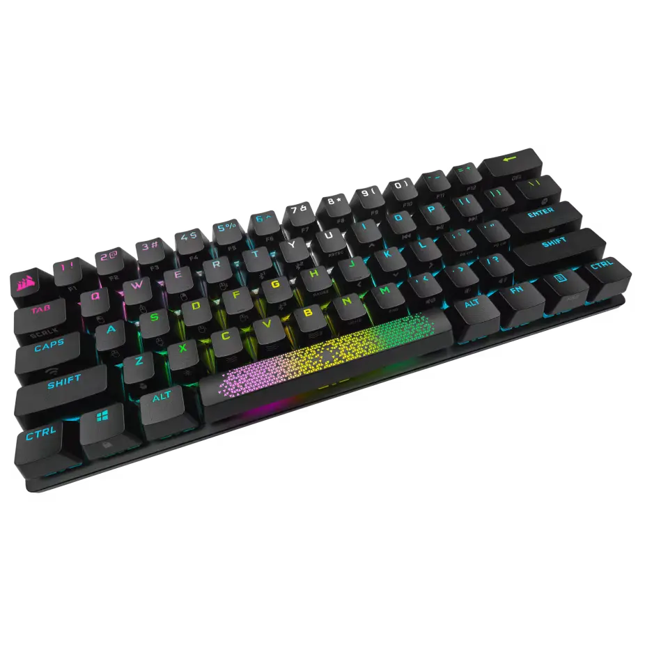 Teclado Corsair K70 Pro Mini Wireless Rgb 60 Mecanico Cherry Mx Black Pbt