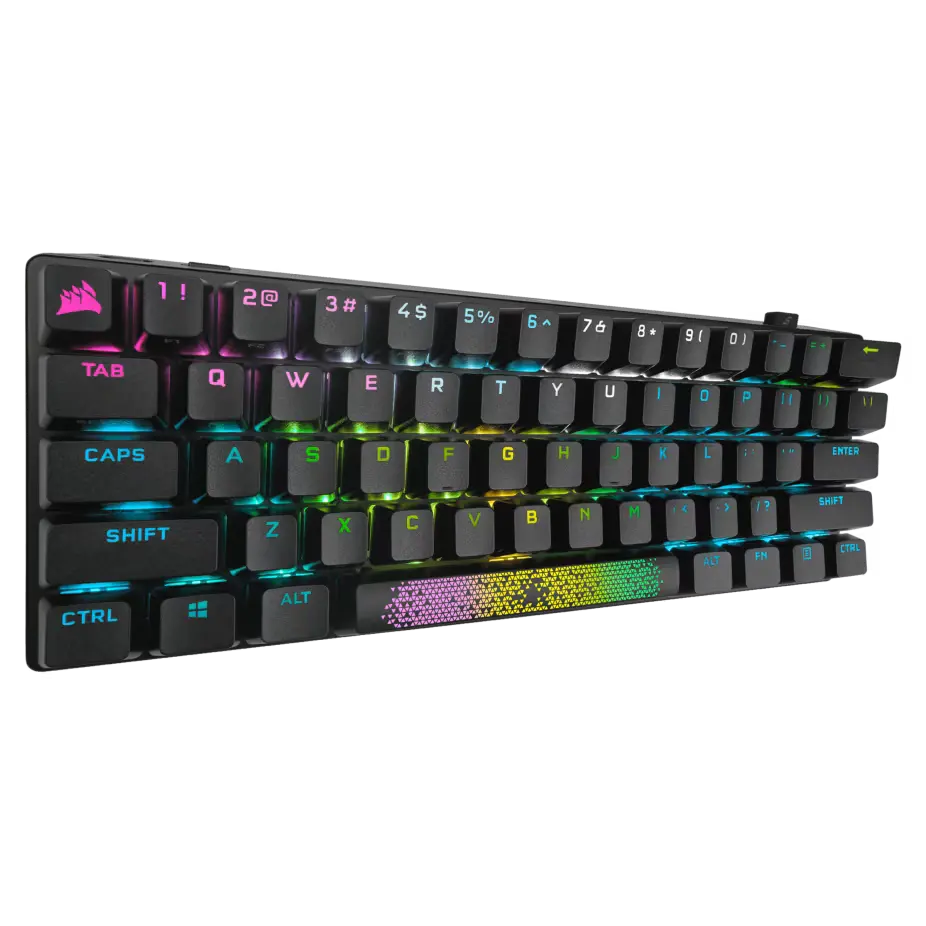 Teclado Corsair K70 Pro Mini Wireless Rgb 60 Mecanico Cherry Mx Black Pbt