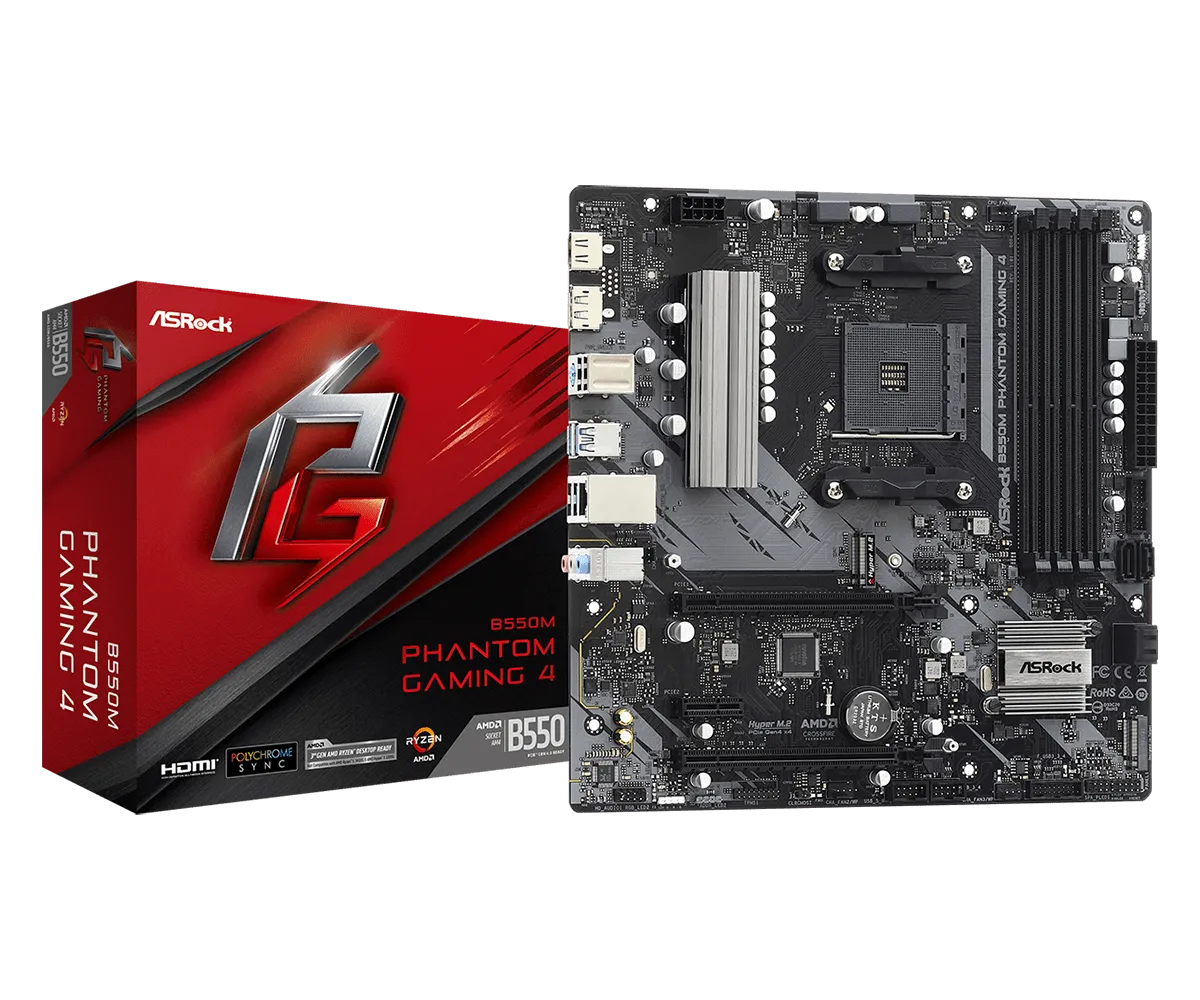 MOTHER ASROCK B550M PHANTOM GAMING 4 AM4 DDR4