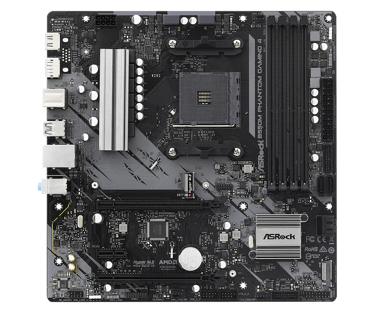 Mother Asrock B550m Phantom Gaming 4 Am4 Ddr4