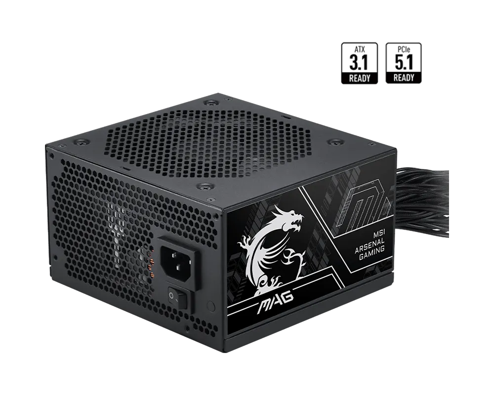 Fuente Msi Mag A750bn Pcie5 Iii 750w 80 Plus Bronze Pcie 5.1 - Atx 3.1