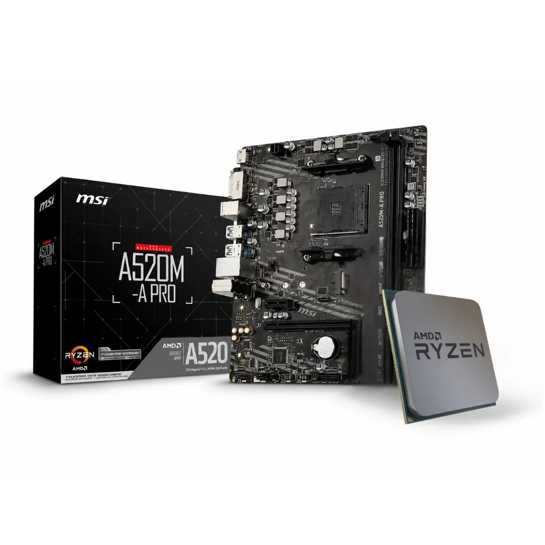 COMBO ACTUALIZACION AMD RYZEN 5 3400G  A520