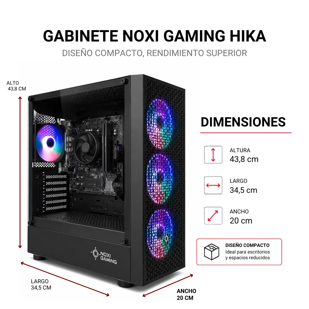 Noxi Gaming Pc Amd Ryzen 5 5600g | 16 Gb | 480 Gb | Wifi