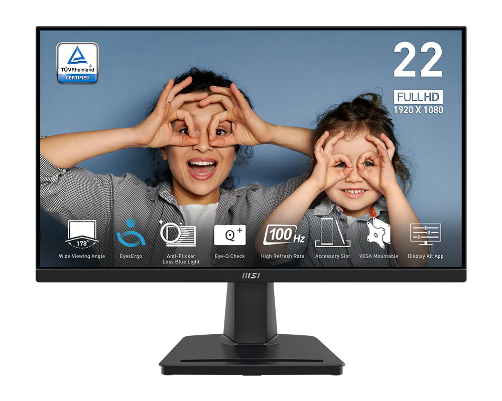 MONITOR MSI PRO MP225V 22" 100HZ FHD