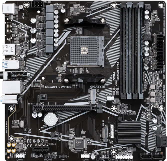 Motherboard Gigabyte B550m K Wifi6e Am4-ddr4