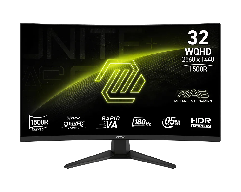 MONITOR MSI MAG 321CQF E18 32" 180HZ WQHD CURVO