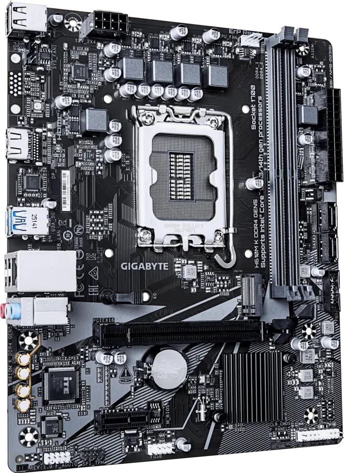 Motherboard Gigabyte H610m K Ddr4 Gen5 Lga1700 Ddr4 — foto 4