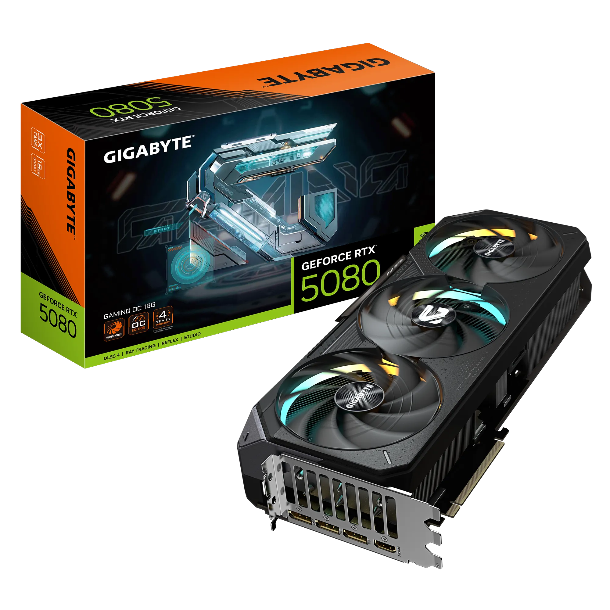 PLACA DE VIDEO GIGABYTE GEFORCE RTX™ 5080 GAMING OC 16GB GDDR7