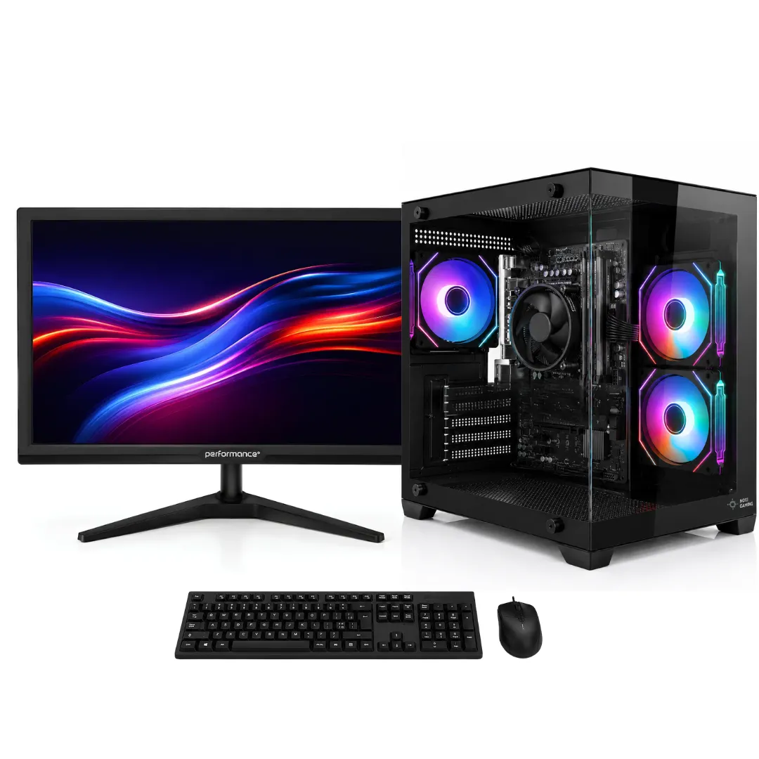 Noxi Gaming Pc Amd Ryzen 5 3400g | 16 Gb | 480gb | Wifi | Monitor Performance 24