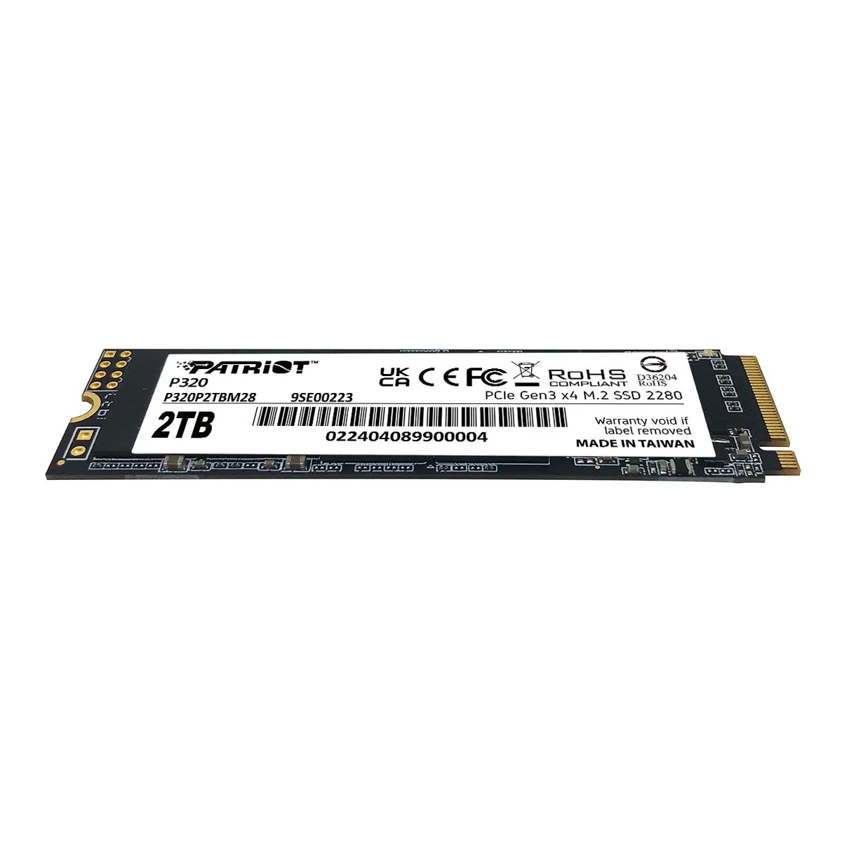 Disco Solido Ssd Patriot P320 2tb Pcie Gen3 X4 M.2 2280