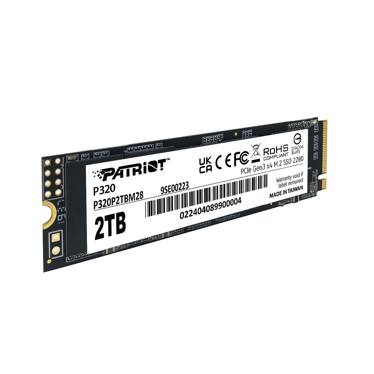 Disco Solido Ssd Patriot P320 2tb Pcie Gen3 X4 M.2 2280