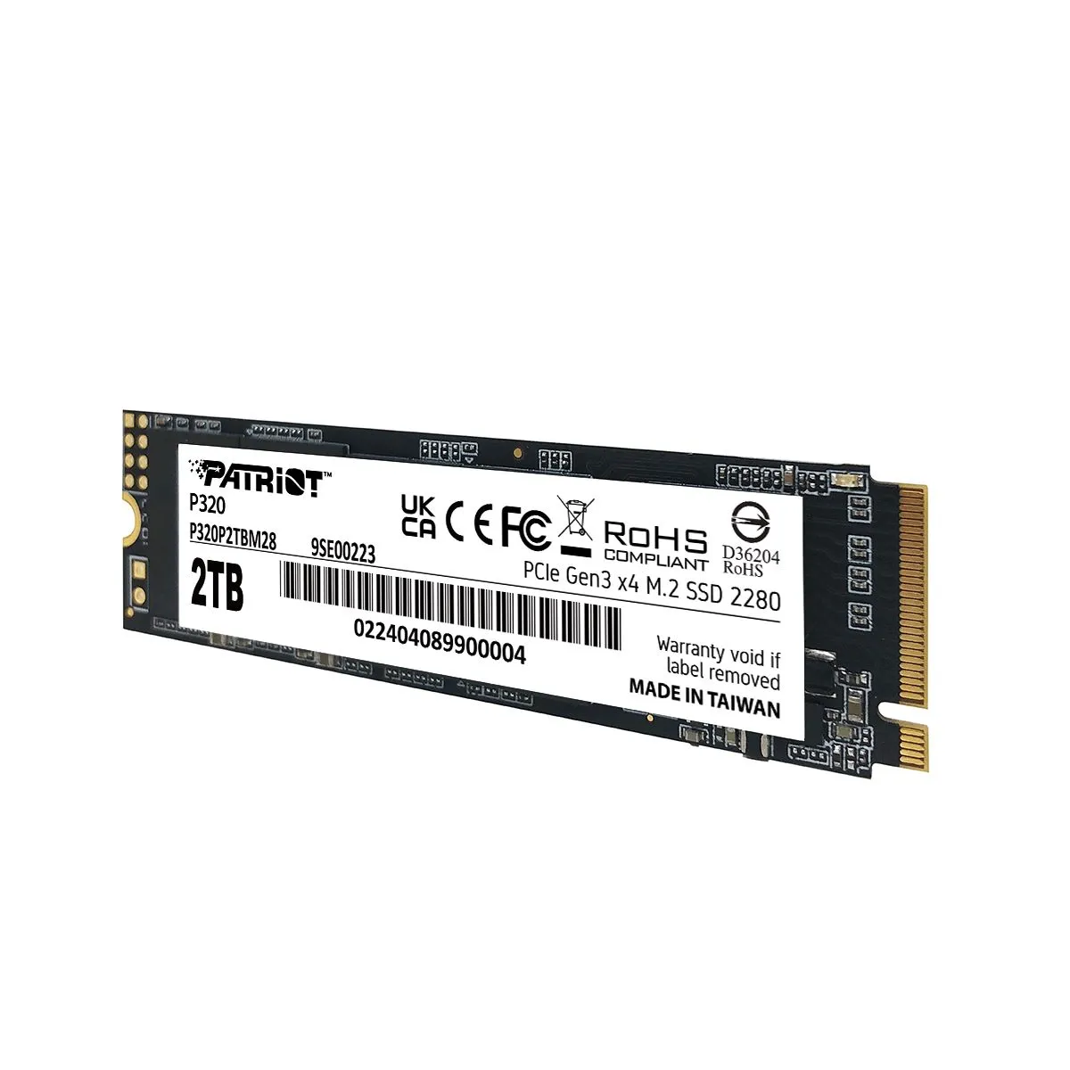 Disco Solido Ssd Patriot P320 2tb Pcie Gen3 X4 M.2 2280