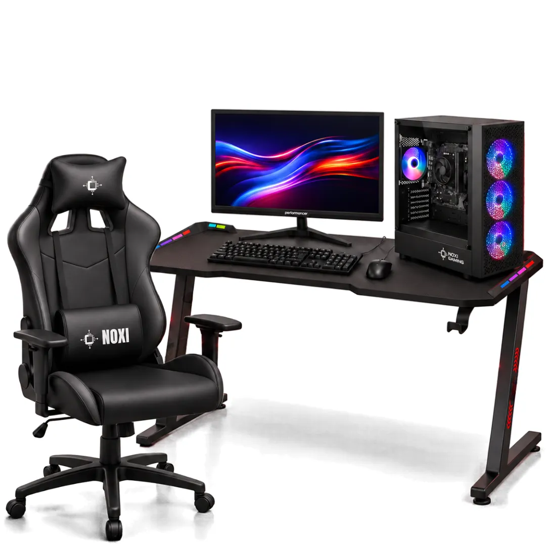 Noxi Gaming Pc Amd Ryzen 5 3400g | 16gb | 480gb | Wifi | Monitor 75hz | Silla Gamer | Escritorio Gamer