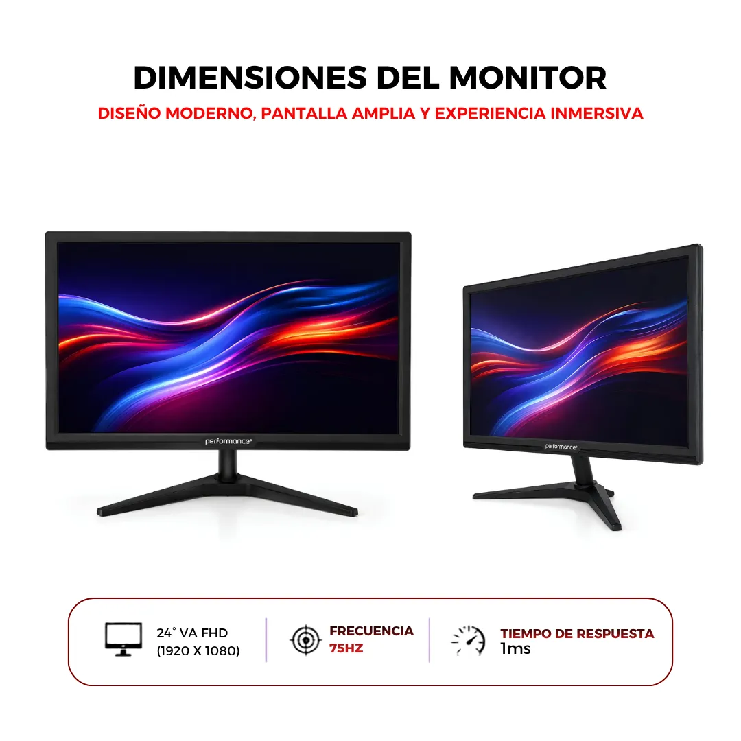 Noxi Gaming Pc Amd Ryzen 5 5600g | 16 Gb | 480 Gb | Monitor Performance 24