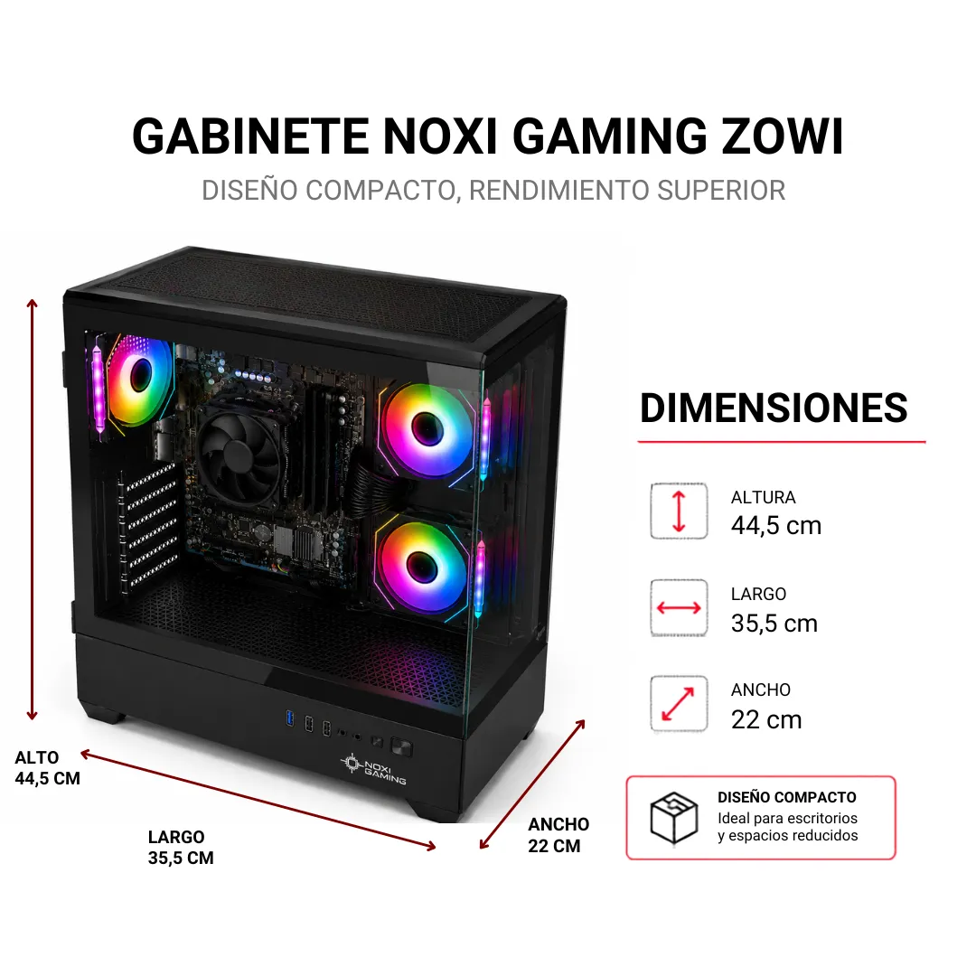 Noxi Gaming Pc Amd Ryzen 7 5700g | 32 Gb | 960gb | Monitor Performance 24