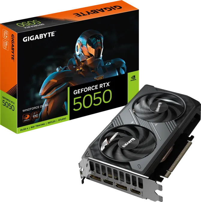 Placa De Video Gigabyte Geforce Rtx™ 5050 Windforce Oc 8gb