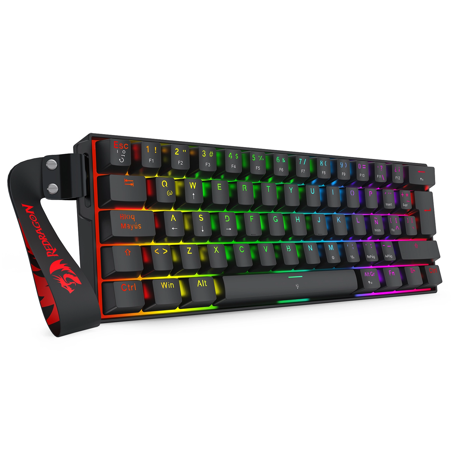 Teclado Redragon Fizz K617 Magnetico 60-por-ciento Negro