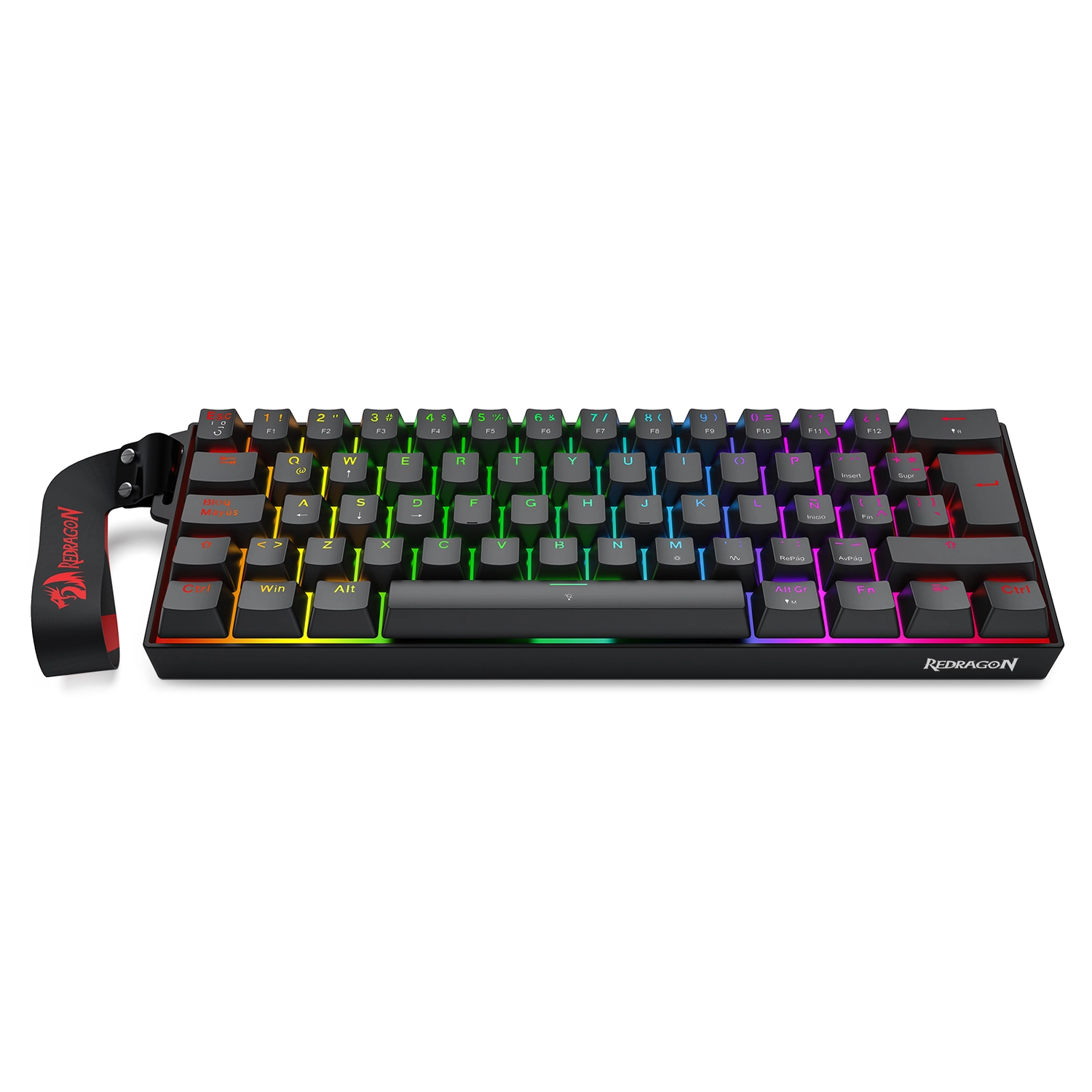 Teclado Redragon Fizz K617 Magnetico 60-por-ciento Negro