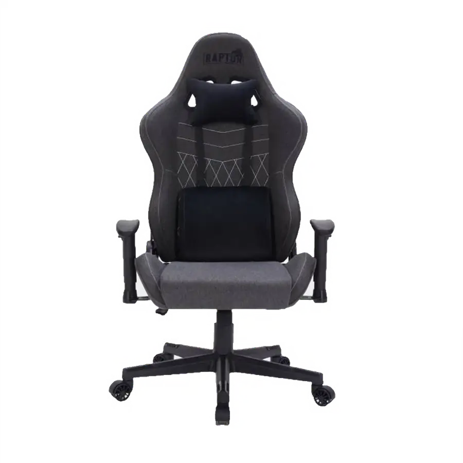 SILLA GAMER RAPTOR THRONE R1 TELA NEGRA