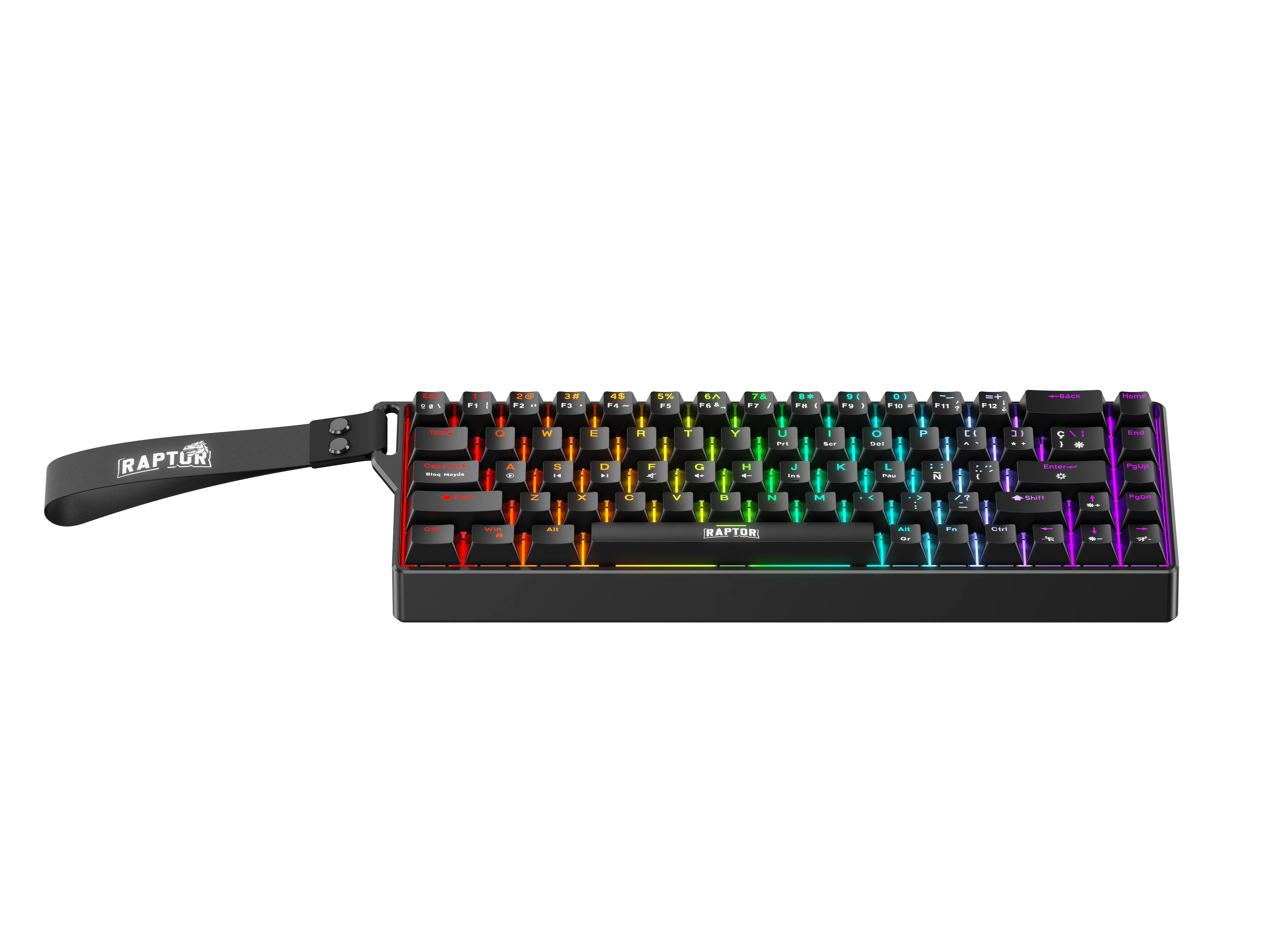 TECLADO GAMER RAPTOR FIRECLAW M68 MAGNETICO RGB SWITCH RED OUTEMU