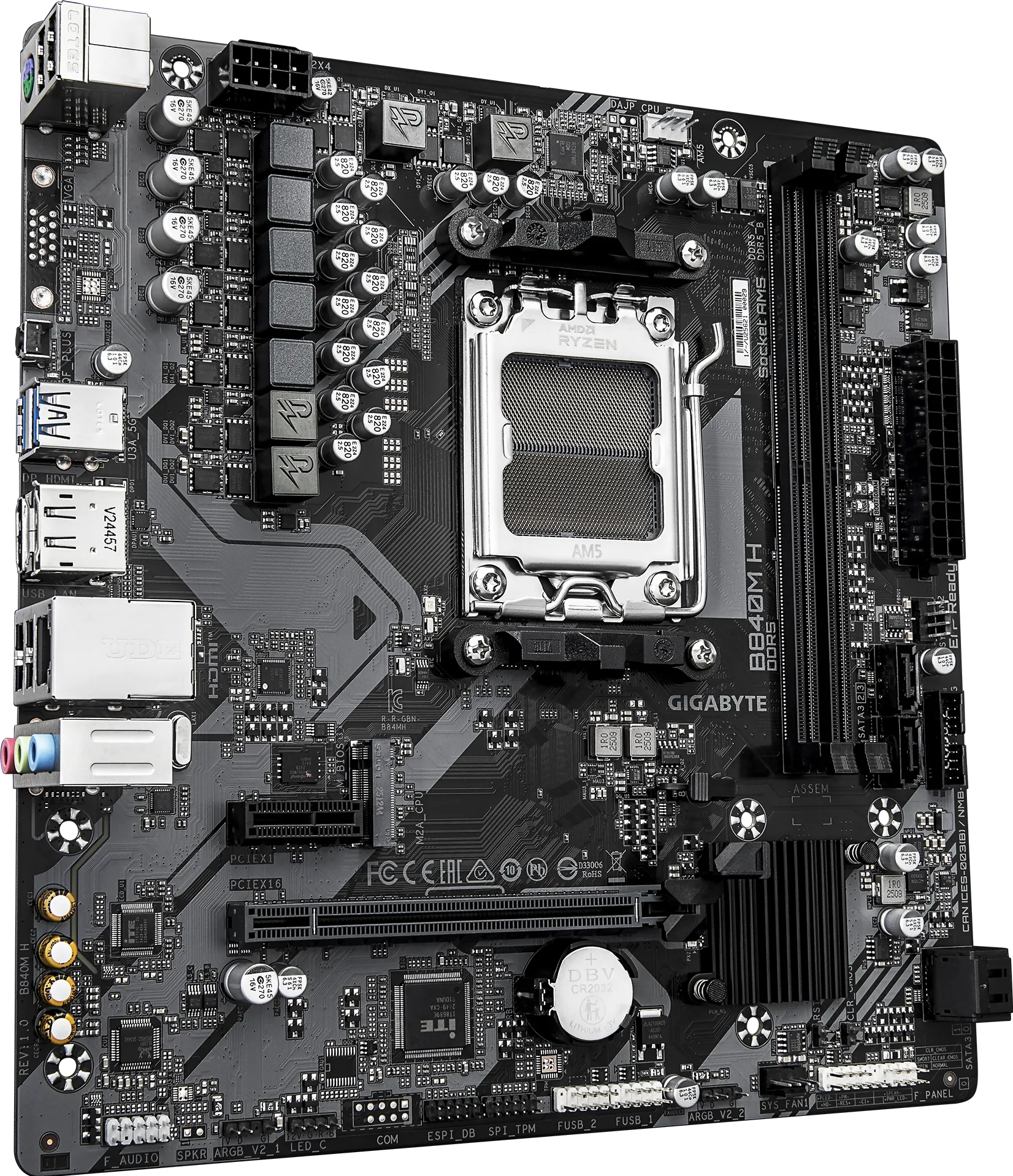 Motherboard Gigabyte B840m H Am5-ddr5