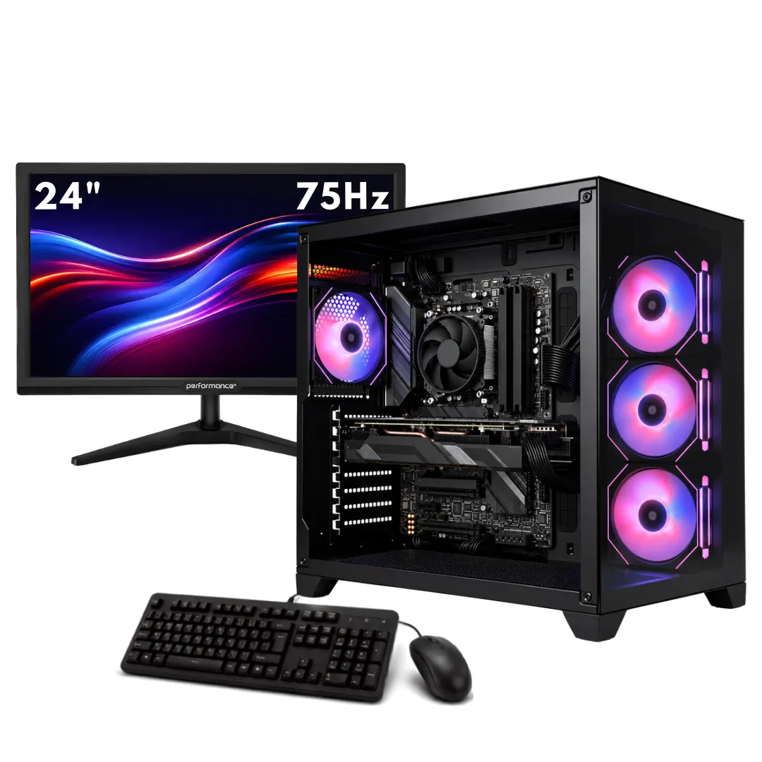 PC GAMER AMD RYZEN 5 5500  16 GB  480GB  RX7600