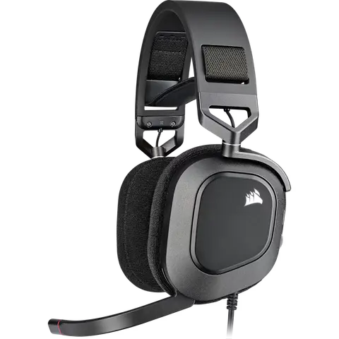 Auricular Gaming Cableado Corsair Hs80 Rgb Usb Carbon